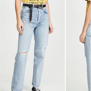 Agolde Riley long high rise straight